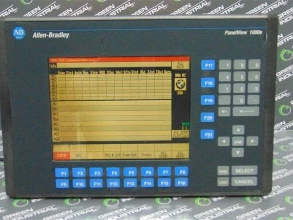 USED Allen Bradley 2711E-K10C6 PanelView 1000e Operator Interface Ser. A Rev. C