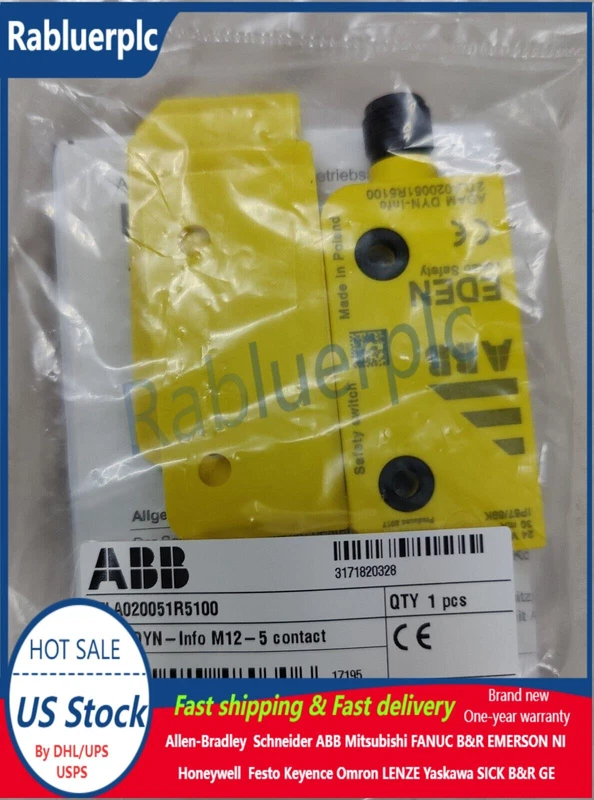 10PCS New ABB 2TLA020051R5100 Adam Safety Sensor Unit UPS Fast Shipping VIP 2 2TLA020051R5100 0