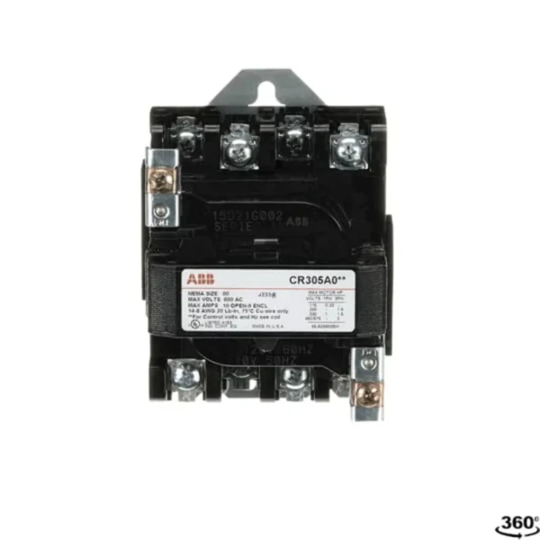 CR305E004 General Electric 300-Line Contactor 3 pole 3 phase 600V 100A 460V coil