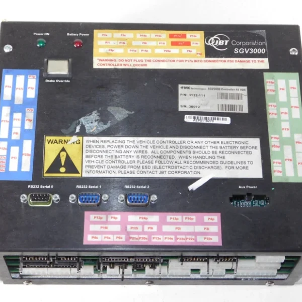 JBT SGV3000 DC Motor Controller Module 48 VDC FMC Technologies 3112-111 Unit