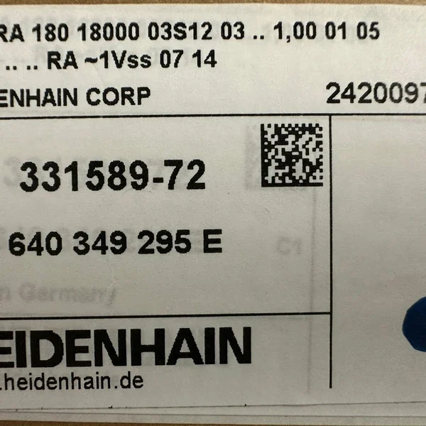 HEIDENHAIN AK ERA 180 18000 line count scanning head ID 331589-72 new in box