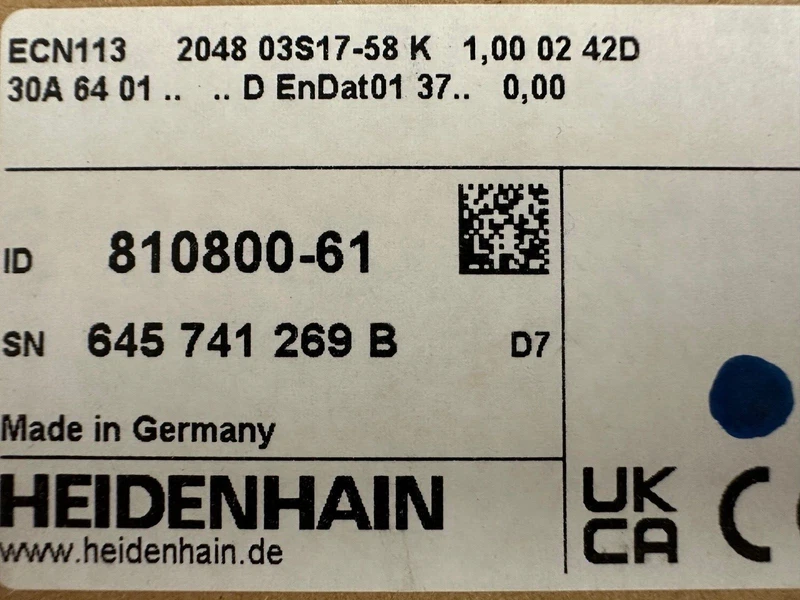 HEIDENHAIN ECN 113 2048 line encoder 337641-61 528100-61 ID 810800-61 new in box 2 337641 61 0