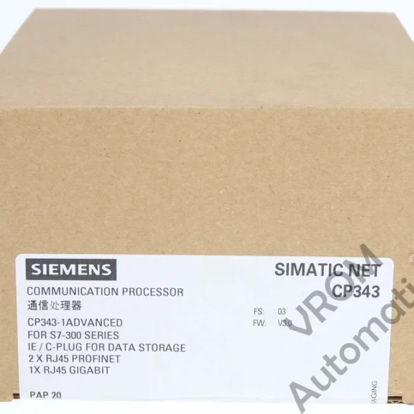 Surplus Sealed Siemens 6GK7 343-1GX31-0XE0 / SIMATIC CP 343-1 ADVANCED ETHERNET