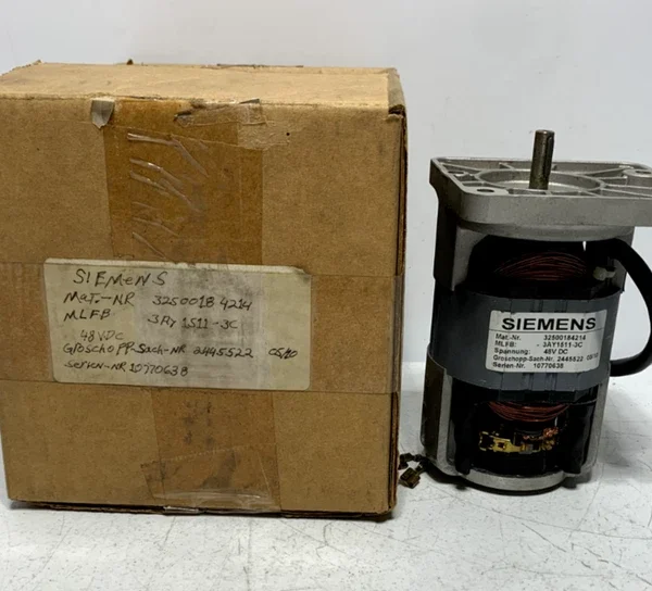 Siemens 3AY1511-3C Drive Motor for 3AH, 3AK w/ End Shield Cutout 48VDC