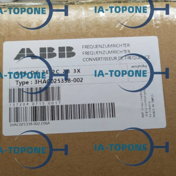 1PC New Abb 3HAC025338-002 Main Servo Drive Fast Delivery