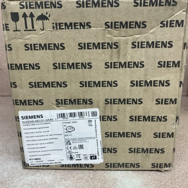 3VA5340-6EC31-0AA0 Siemens 400A 3P 65k@480v Circuit Breaker NO LUGS