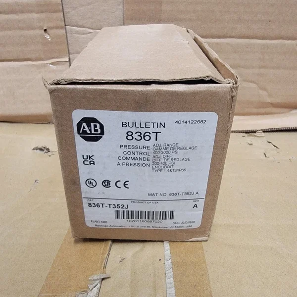 ALLEN BRADLEY 836T-T352J SER. A 120-600VAC 60A 400-3000PSI BRAND NEW IN BOX