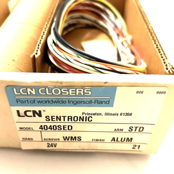LCN 4040SED Sentronic Photo - Electric Detector Door Closer 24V Alum NOS