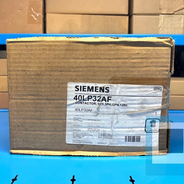 Siemens 40LP32AF Magnetic Contactor 200hp, Size 5, 3PH, Open, 120V - NEW IN BOX