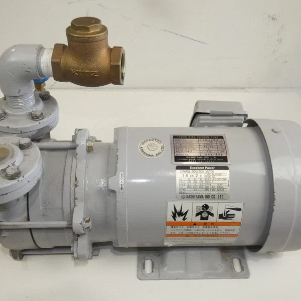 Kashiyama LEM 40MA-4 Liquid Ring Vacuum Pump w/ 1.5 kW Motor MLH8096V