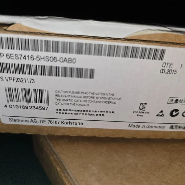Siemens 6ES7 416-5HS06-0AB0 SIMATIC S7-400 CPU Central Processing Unit
