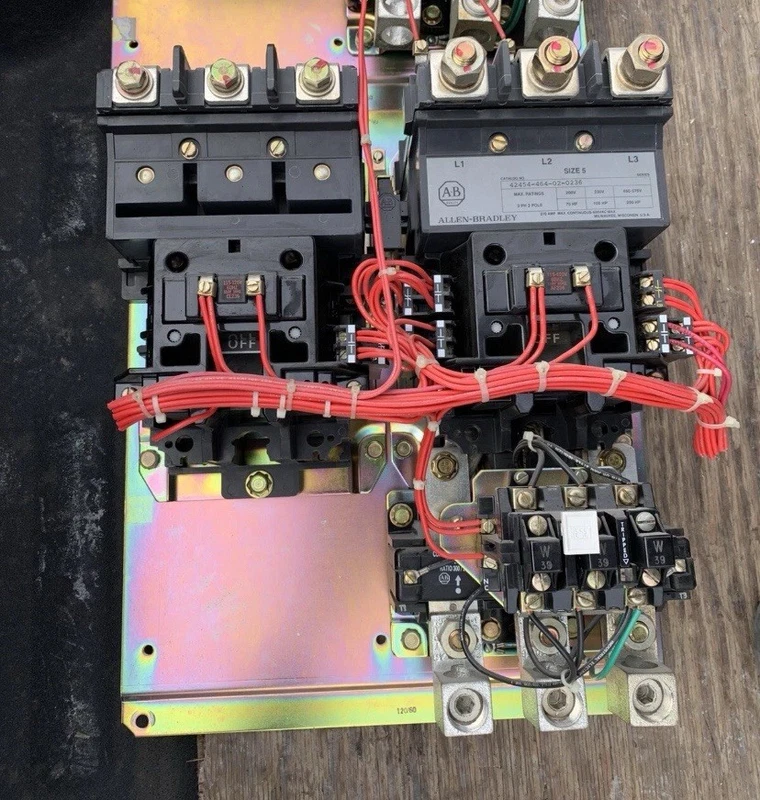 42454-464-02-0236 Allen Bradley NEMA Size 5 Reversing Motor Starter 120V Coil 2 42454 464 02 0236 0