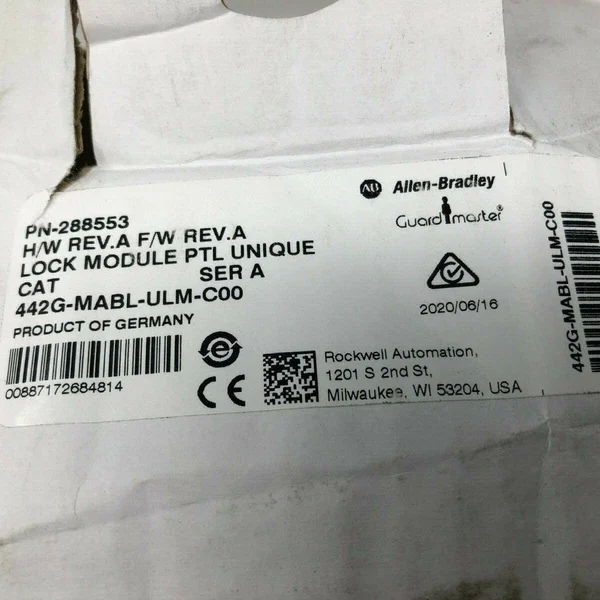Allen-Bradley 442G-MABL-ULM-C00 Lock Module PLT Unique P/N-288553