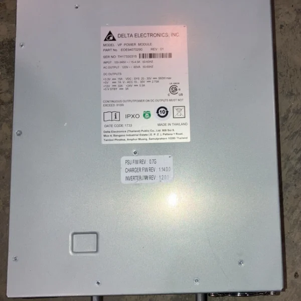 Delta Electronics EOE94070290 VP Power Module EPIQ 5 Philips 45356143566A TESTED