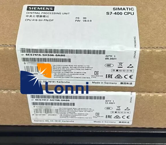 6ES7416-5HS06-0AB0 6ES7 416-5HS06-0AB0 New Siemens S7-400H CPU 416-5H