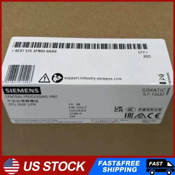 NEW SIEMENS CPU Module 6ES7515-2FN03-0AB0 6ES7 515-2FN03-0AB0 Free Shipping