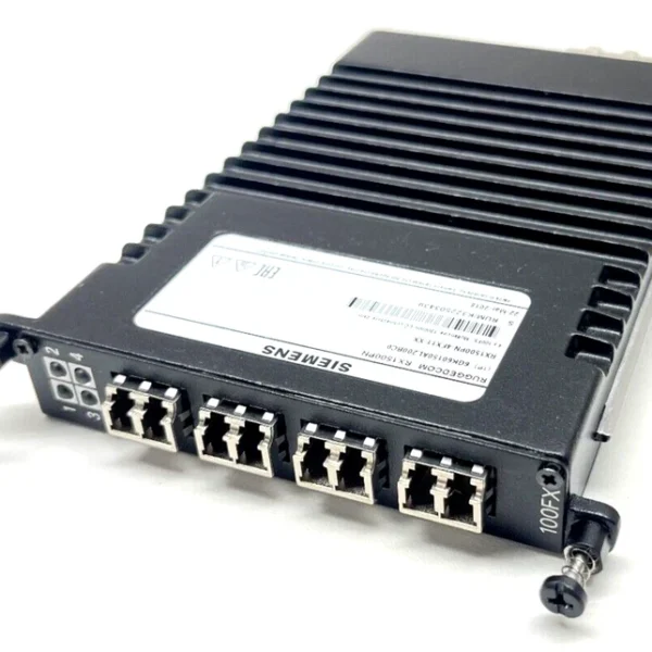 SIEMENS 6GK6015-0AL20-0BC0 , RUGGEDCOM RX1500PN LM 4FX11 Line Module 4x 100FX