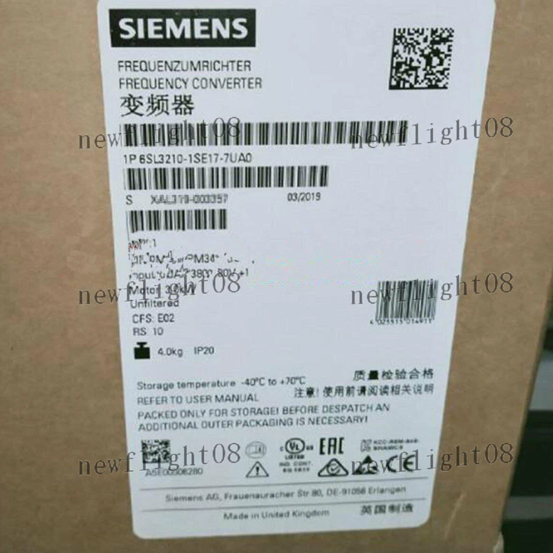 6SL3210-1SE17-7UA0 NEW SIEMENS SINAMICS S120 6SL3210-1SE17-7UA0 Power Module 2 6SL3210 1SE17 7UA0 0