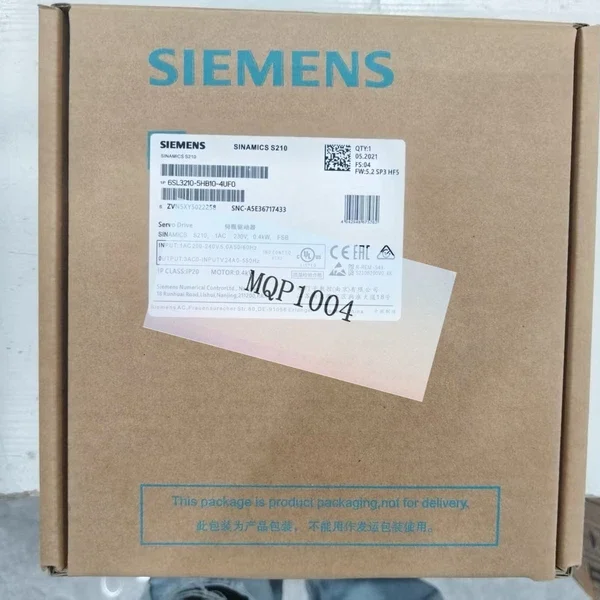 ONE NEW Siemens Servo Driver 6SL3210-5HB10-4UF0