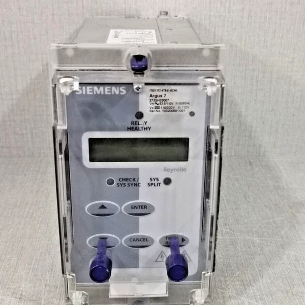 REYROLLE SIEMENS ARGUS 7 / 7SG1172-4TE41-0CA0 I 2732H33007 Overcurrent Relay Box