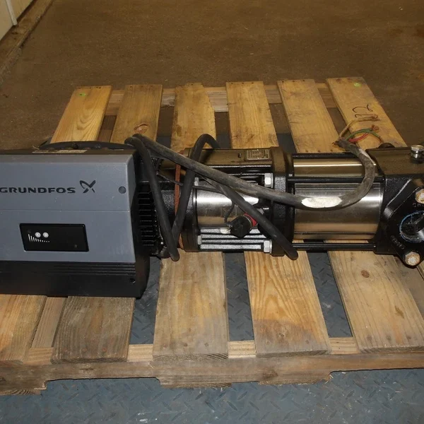 GRUNDFOS 2" PUMP W/ 7.5 HP MOTOR, #8131043G USED