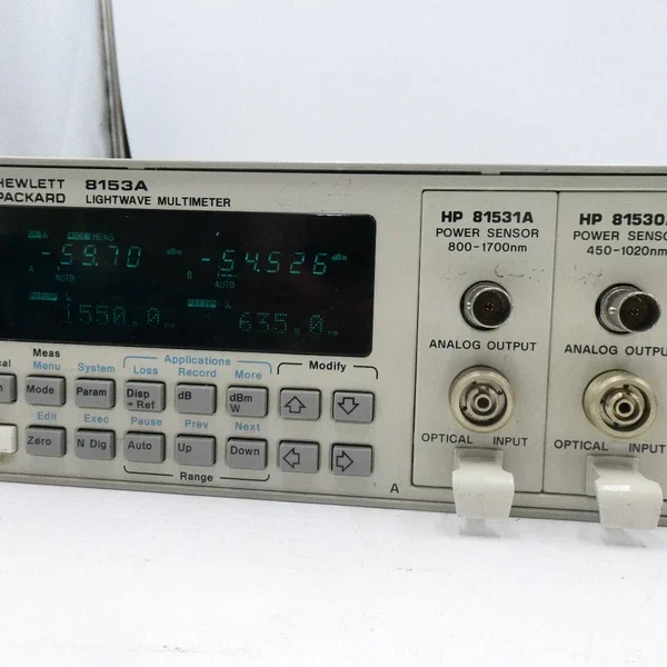 ?? NICE! HP 8153A Lightwave Multimeter w 2x Power Sensors 81531A RARE 81530A