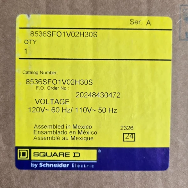 Square D 8536SFO1V02H30S Size 4 Motor Starter 120v-ac 100hp