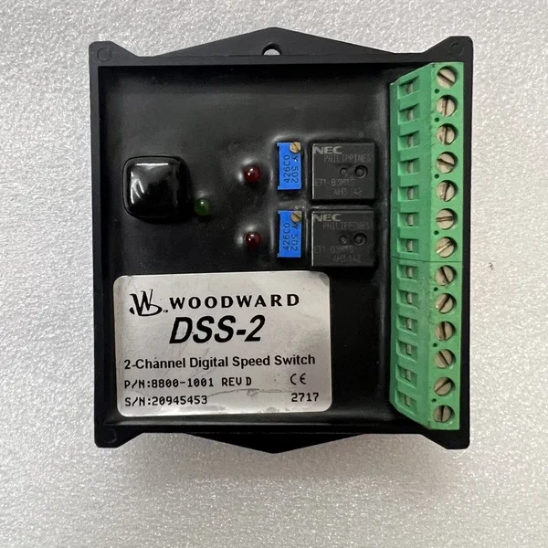 WOODWARD DSS-2 8800-1001 2-CHANNEL DIGITAL SPEED SWITCH REV-D