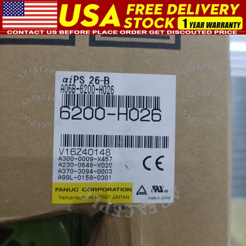 Fanuc A06B-6200-H026 1PC New Servo Motor A06B6200H026 Expedited Shipping 2 A06B 6200 H026 0