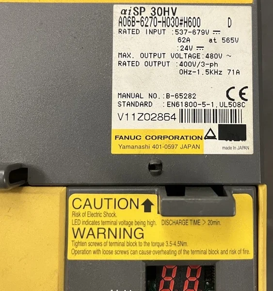FANUC A06B-6270-H030#H600 Spindle Amplifier A06B6270H030