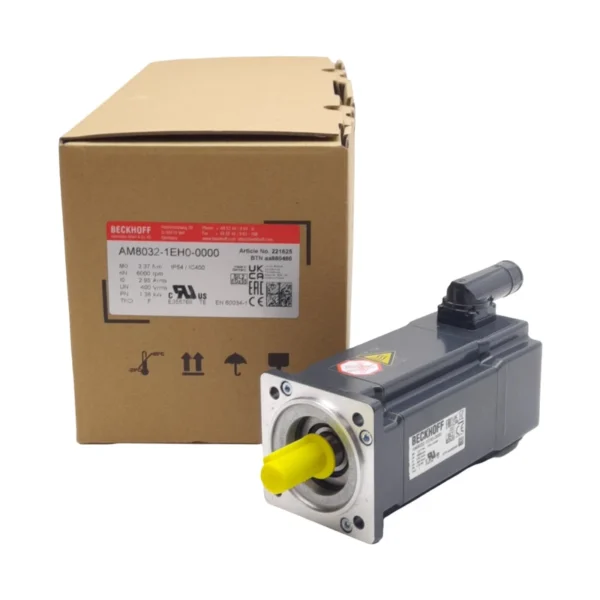 Beckhoff AM8032-1EH0-0000 Servo Motor, 400VAC 2.95A 1.38kW, 6000RPM, ?14mm Shaft