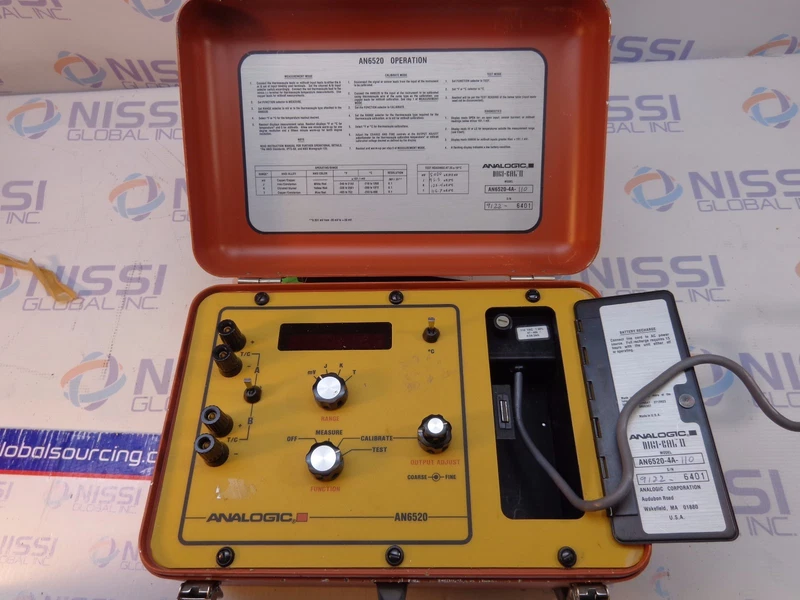 Analogic AN6520-4A-110 Digi-Val II Thermocouple Instrument Calibrator Tester 2 AN6520 4A 110 0