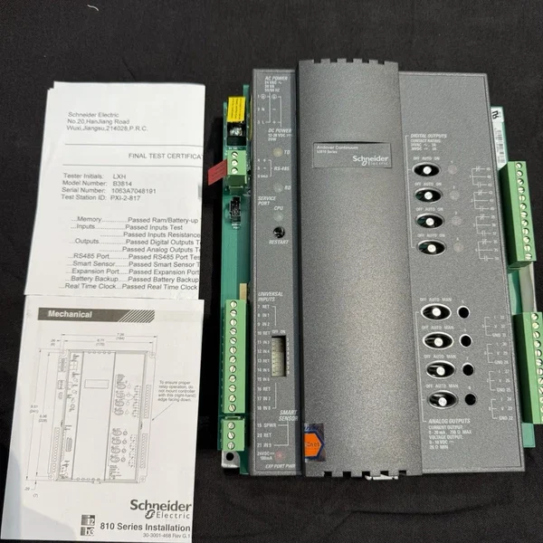 Schneider Electric Andover Continuum Model B3814 B3810 BACnet Controller