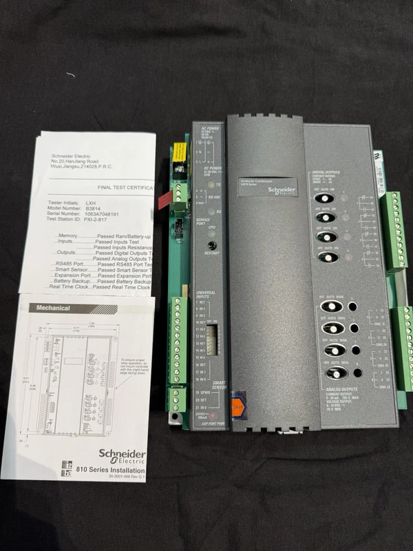 Schneider Electric Andover Continuum Model B3814 B3810 BACnet Controller 2 B3814 0