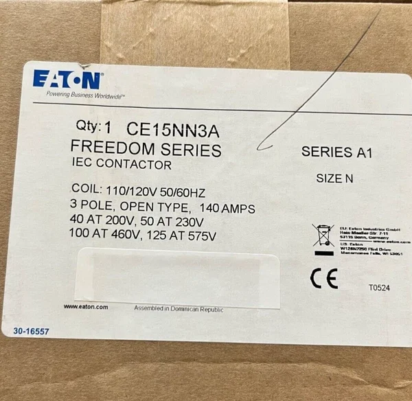 CE15NN3A - Eaton - Magnetic Contactor NEW IN BOX