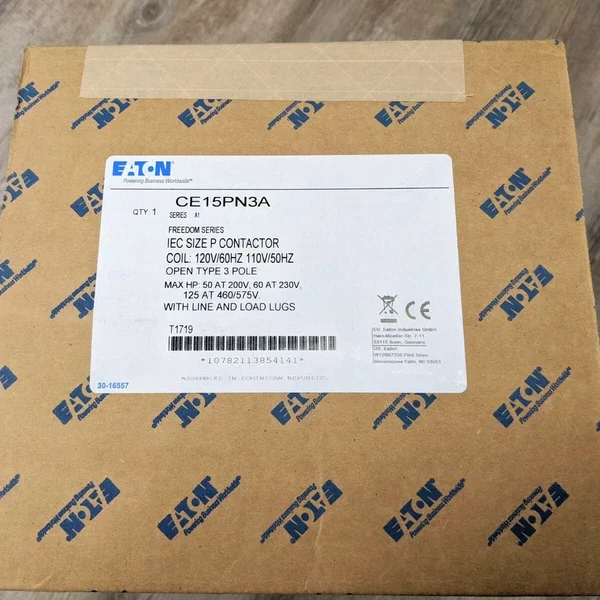 Eaton CE15PN3A IEC OPEN 3P CONT 170 AMPS 120V COIL