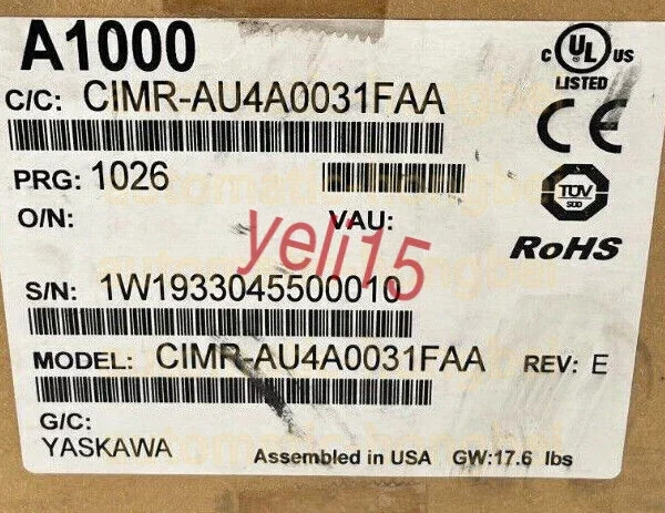 1PC New Yaskawa CIMR-AU4A0031FAA Inverter Free delivery