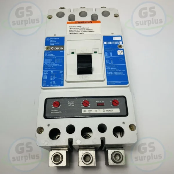 New Westinghouse CKD3400F Eaton Circuit Breaker KT3400T Trip Unit
