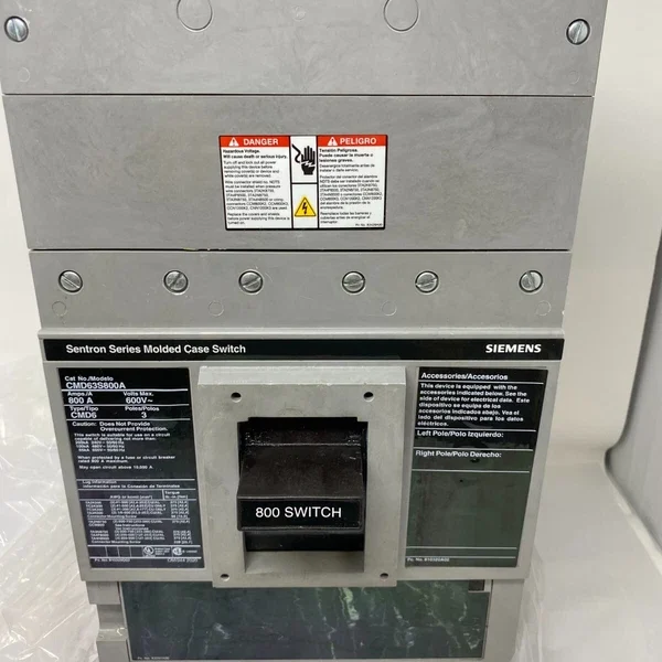NEW Siemens CMD63S800A Molded Case Circuit Breaker 3PH 3P 800A 600V 100kAIC@480V