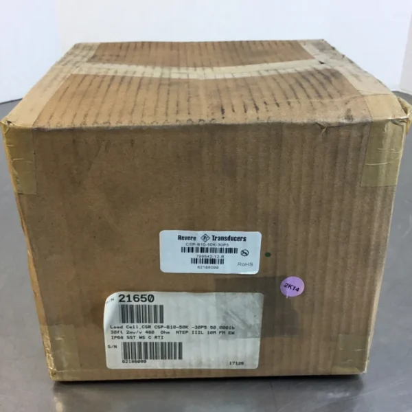 REVERE TRANSDUCERS CSP-B10-50K-30P5 50,000 Lb. CAPACITY LOAD CELL Loc.3A-1