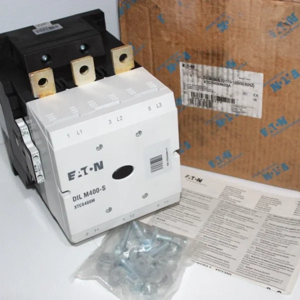 ?NEW IN BOX? EATON XTCS400M22A DILM400-S/22 CONTACTOR 3P 400A 120Vac COIL