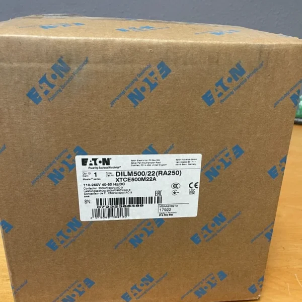 Eaton DILM500/22 (RA250) CONTACTOR 250KW/400V/AC3/brand new