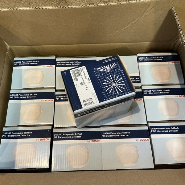 Bosch DS9360 Panoramic TriTech PIR Microwave Detector Lot Of 52