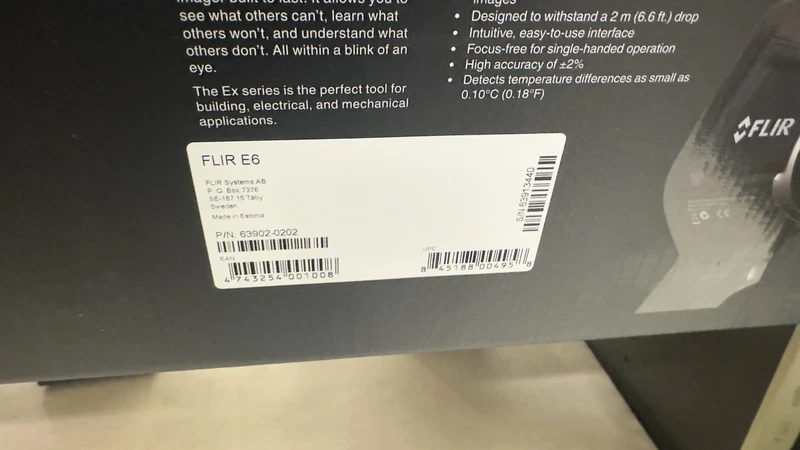 Flir E6 Infrared Camera with MSX - E63900 2 E63900 0