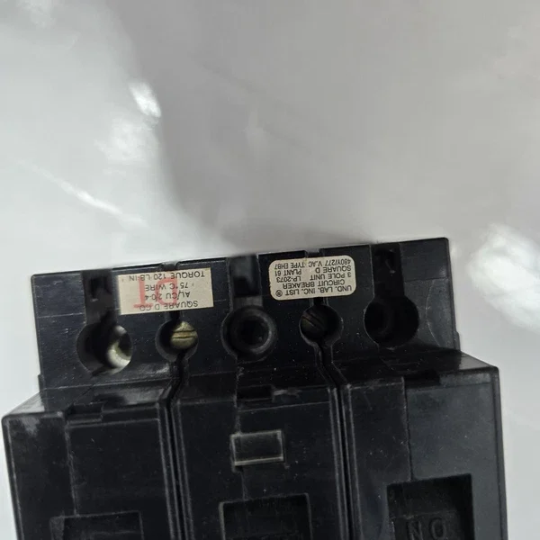 SQUARE D EHB4 3 pole 80 amp 480Y/277v EHB34080 Circuit Breaker EHB