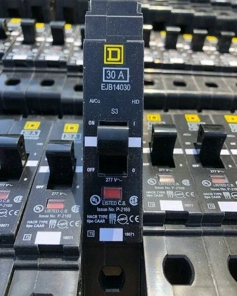 Pack of 108 new Schneider Square D Circuit Breakers EJB14030, 30 Amp, 1P, 277V