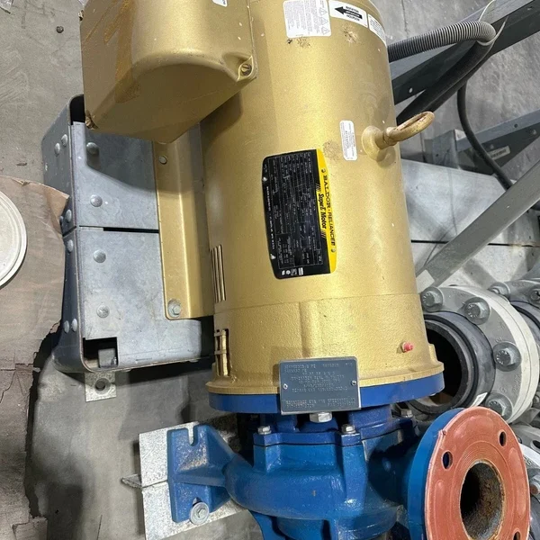 Baldor 40hp Motor EJMM2538T with a 4" X 3" Scot Flanged Pump