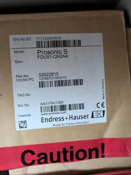 NEW ENDRESS+HAUSER FDU91-QN2AA Prosonic S Ultrasonic Level Sensor