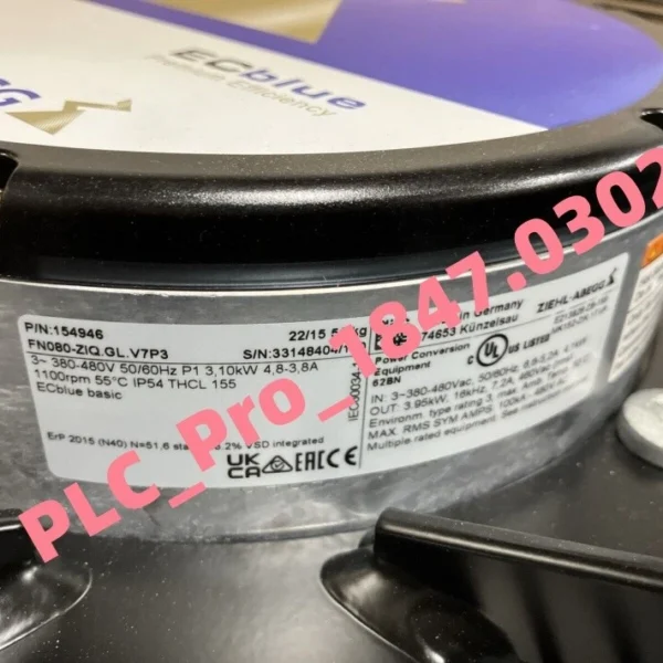 1PCS New Original ZIEHL-ABEGG FN080-ZIQ.GL.V7P3 Axial fan FN080-ZIQ.GL.V7P3