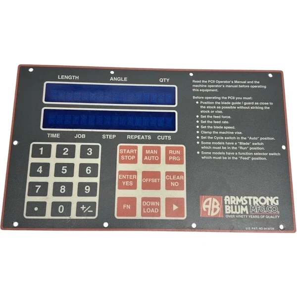 Armstrong Blum Mfg 81-EA511 1428 Band Saw Motherboard FN2060-1-06 **SALE**